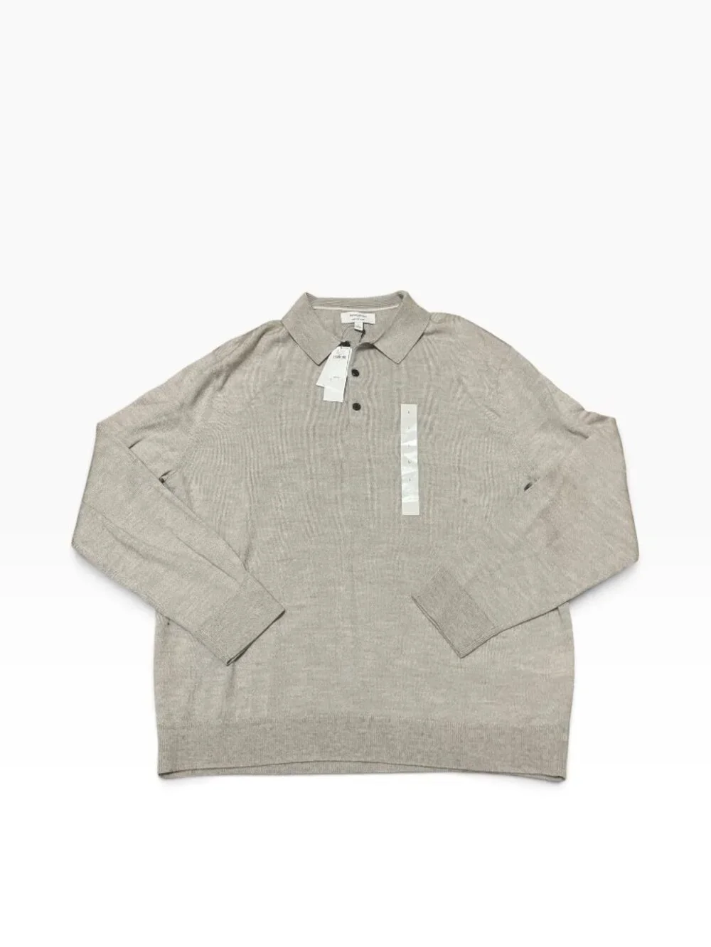 Banana Republic Merino Wool 1/4 Button Pullover Sweater Men's Sz L NWT